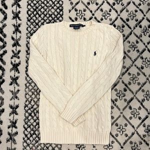 Ralph Lauren polo croquet sweater cream small